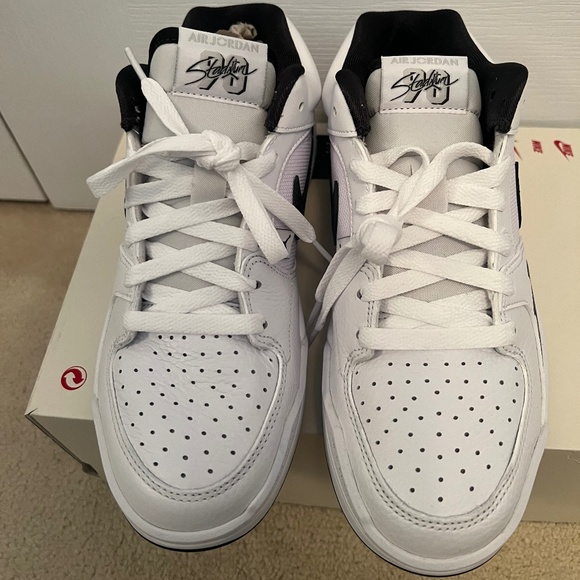 Air Jordan Stadium 90 'White Neutral Grey Black' NEW Size 7.5 - Picture 4 of 6